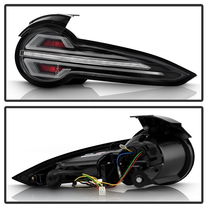 Mazda Miata MX-5 2016-2023 LED Tail Lights – Sequential LED Turn Signal – LED White Light Bar Parking – Black