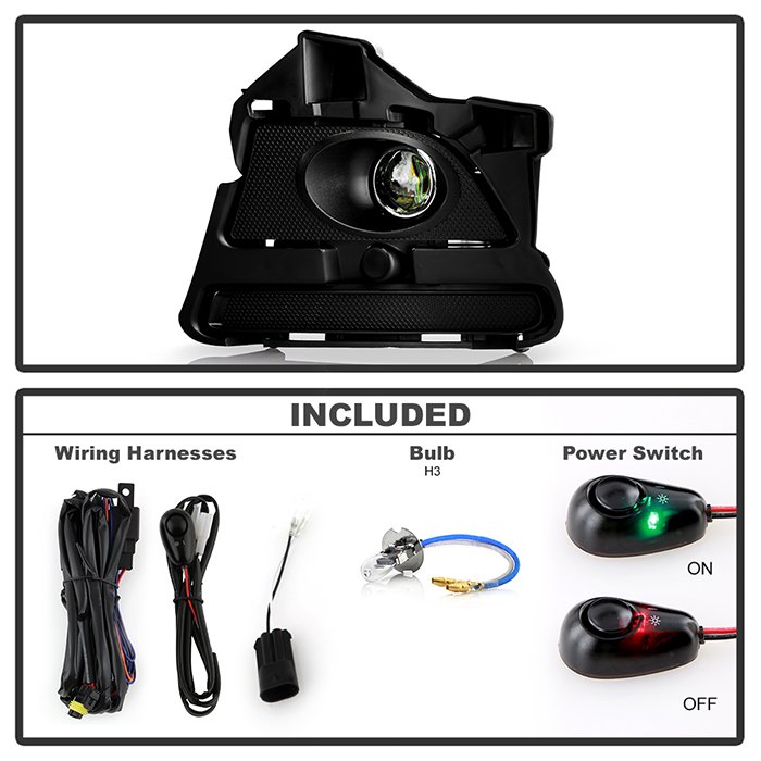 Ford Mustang 2013-2014 OEM Fog Light W/Universal Switch- Clear