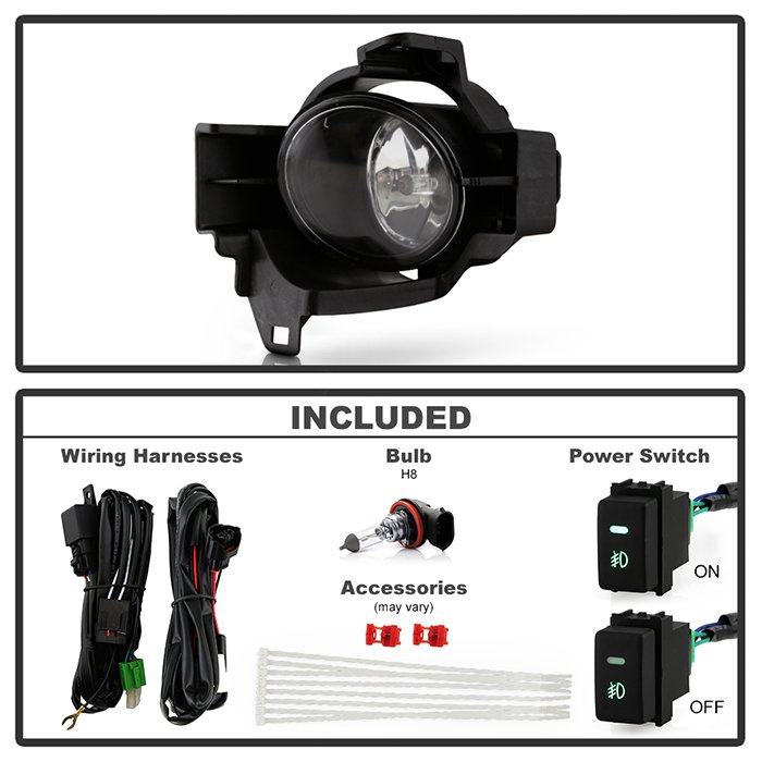 Nissan Altima 10-12 4Dr OEM Fog Lights w/Switch – Clear