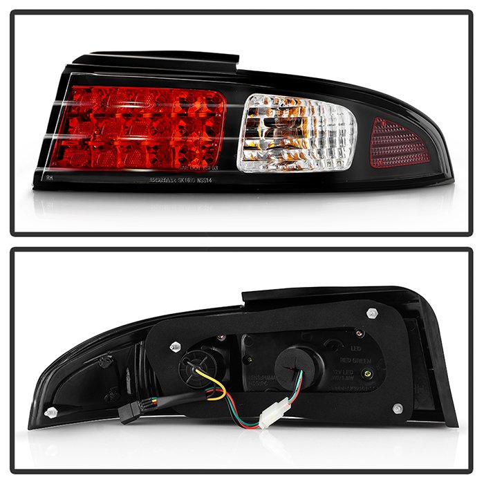 Nissan 240SX 95-98 LED Tail Lights – Black
