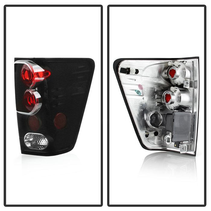 Nissan Titan 04-15 Euro Style Tail Lights – Black Smoke