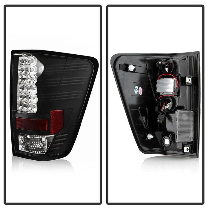 Nissan Titan 04-15 LED Tail Lights – Black
