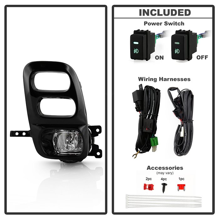 Honda Odyssey 2021-2023 OEM Full LED Fog Lights w/ Switch – ( Bulb Size – 5W LEDx2 ) – Clear