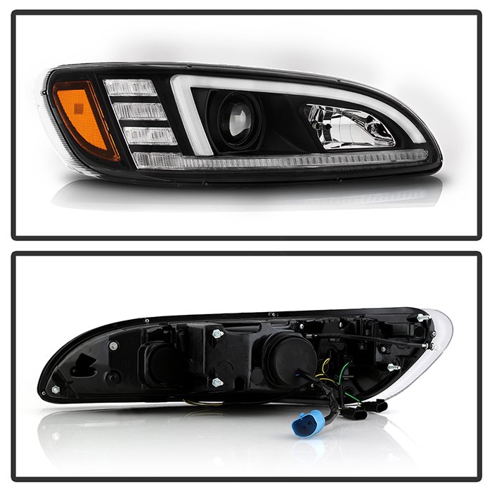 Peterbilt 325 – Passenger Side Projector Headlights – Sequential LED Turn Signal Lights