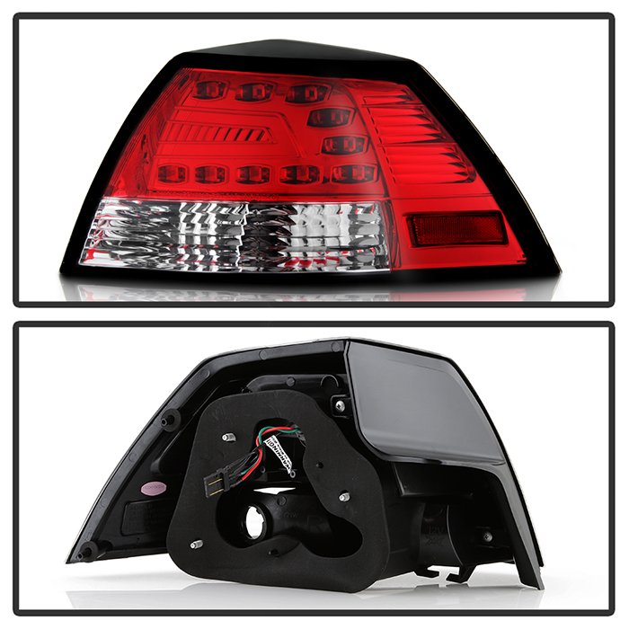 Pontiac G8 08-09 (1157 & 3157 plug included within the housing) LED Tail Lights – Red Clear