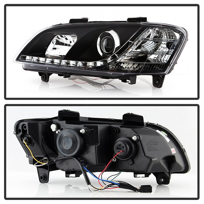 Pontiac G8 08-09 Projector Headlights – DRL – Black