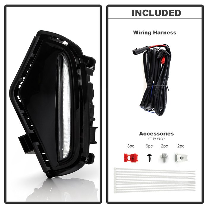 Toyota RAV4 2019-2021 OEM Full LED Fog Lights w/ Switch – ( Bulb Size – 4W LED ) – Clear