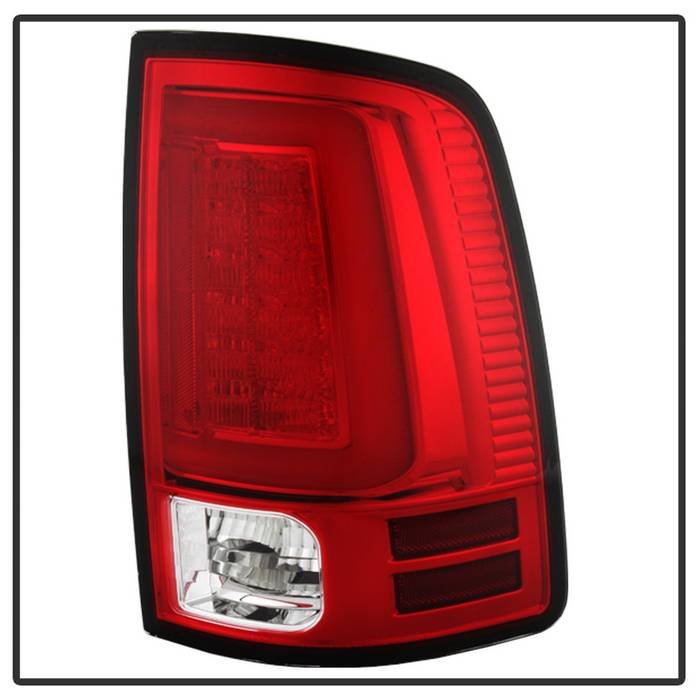 Dodge Ram 1500 09-18 / Ram 2500/3500 10-18 Light Bar LED Tail Lights – Incandescent Model only ( Not Compatible With LED Model ) – Red Clear