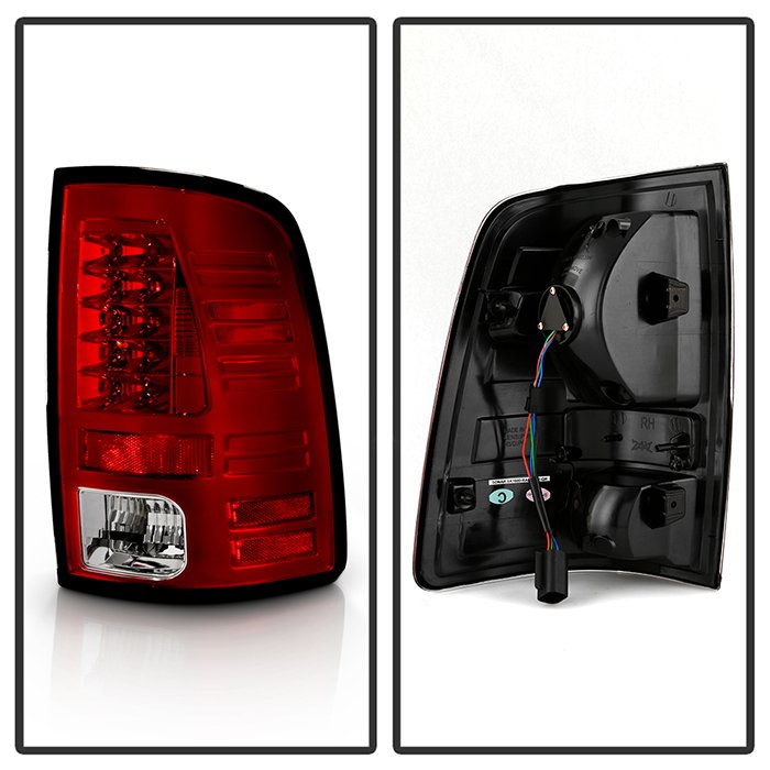Dodge Ram 1500 13-18 / Ram 2500/3500 13-18 LED Tail Lights – LED Model only ( Not Compatible With Incandescent Model ) – Red Clear