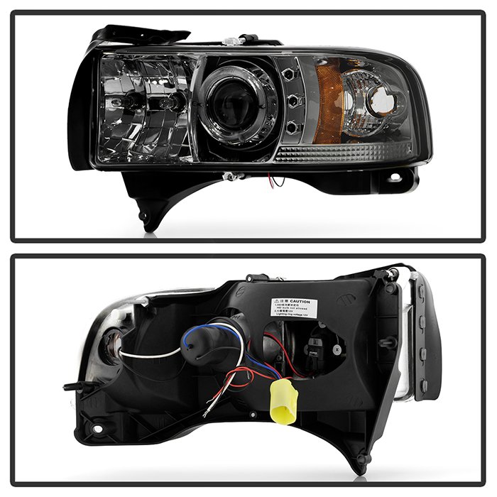 Dodge Ram 1500 94-01 / Ram 2500/3500 94-02 / 99-01 Ram Sport – Projector Headlights – LED Halo – LED ( Replaceable LEDs )