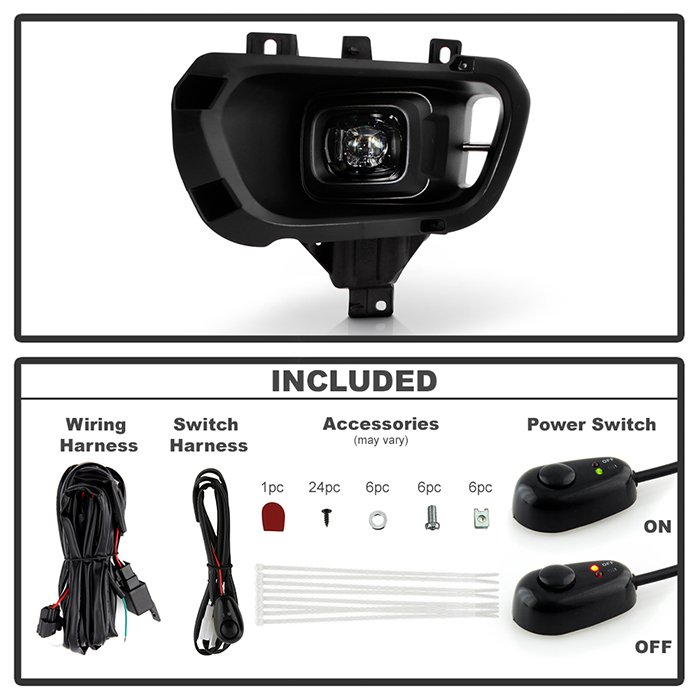 Ford Ranger 2019-2021 Full LED OEM Style Fog Lights w/Switch – ( Bulbs Size – 5W LED ) – Clear