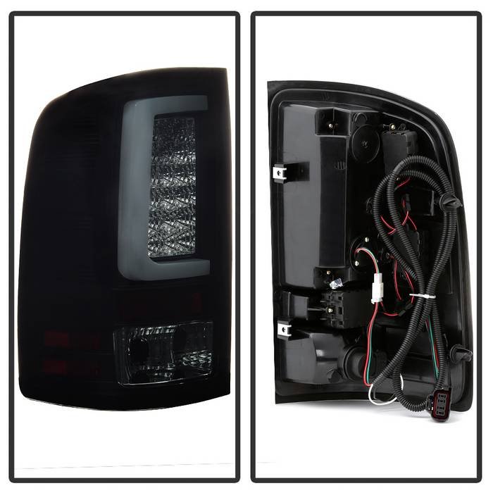 GMC Sierra 1500 07-13 2500HD/3500HD 07-14 (does not fit 3500HD Dually Models) Version 2 Light Bar LED Tail Lights – Black (Copy)