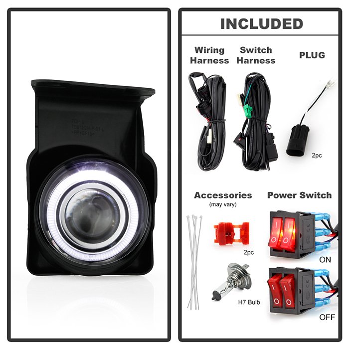 GMC Sierra 1500/2500/3500 03-06 / Sierra 1500HD/2500HD 03-06 Halo Projector Fog