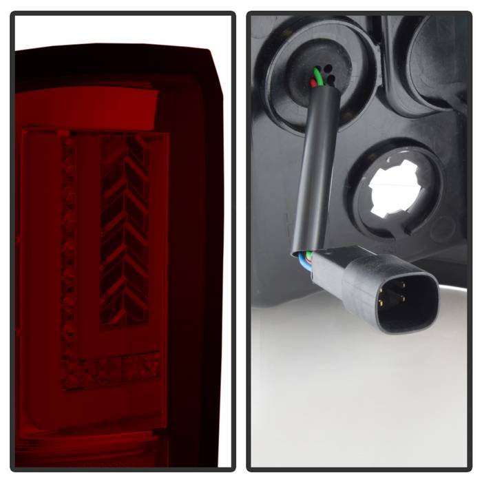 GMC Sierra 1500 2016-2018/ Sierra 2500/3500 HD 2016-2019 (Will only fit facotry LED models) Light Bar LED Tail Lights – Red Clear