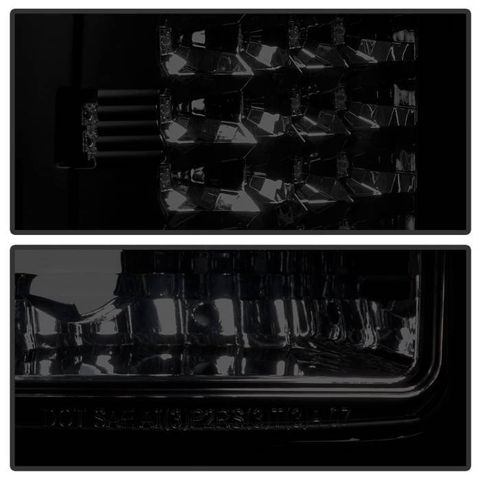 GMC Sierra 1500 07-13 2500HD/3500HD 07-14 (does not fit 3500HD Dually Models) LED Tail Lights – Black Smoke