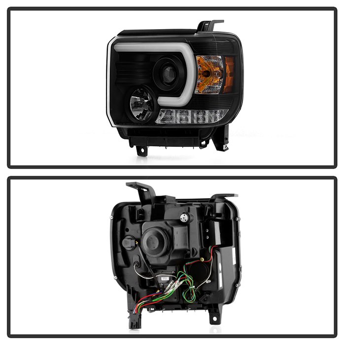 GMC Sierra 1500/2500HD/3500HD 14-18 (compatible on models w/factory LED Daytime Running Light Only) Projector Headlights