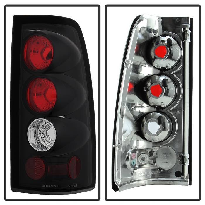 Chevy Silverado 1500/2500 99-02 (Not Fit Stepside) / GMC Sierra 1500/2500/3500 99-06 and 2007 Sierra Classic Euro Style Tail Lights G2 Version – Black