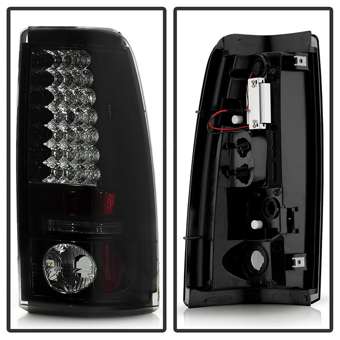 Chevy Silverado 1500/2500 03-06 and 2007 Silverado Classic ( Does Not Fit Stepside ) LED Tail Lights – Black Smoke