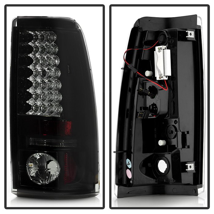 Chevy Silverado 1500/2500 99-02 (Not Fit Stepside) / GMC Sierra 1500/2500/3500 99-06 and 2007 Sierra Classic LED Tail Lights – Black Smoke