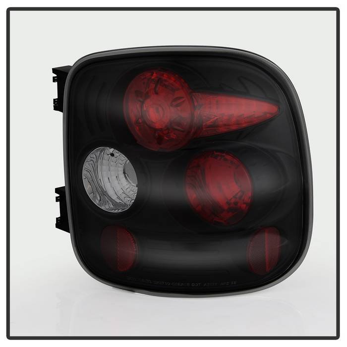 Chevy Silverado Stepside 99-04 Euro Style Tail Lights – Black Smoke