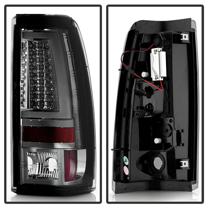 Chevy Silverado 1500/2500 99-02 (Not Fit Stepside) / GMC Sierra 1500/2500/3500 99-06 and 2007 Sierra Classic Version 2 LED Tail Lights – Smoke