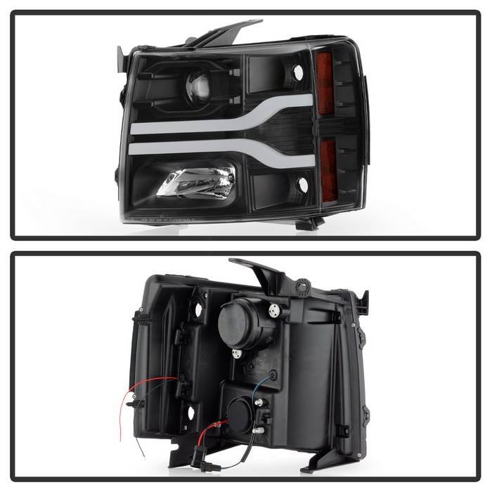 Chevy Silverado 1500 07-13 / 2500HD/3500HD 07-14 ( LED Low Beam ) Projector Headlights