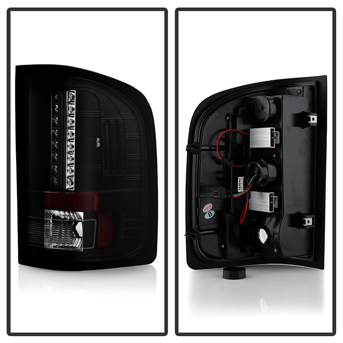 Chevy Silverado 1500 07-13 2500HD/3500HD 07-14 GMC Sierra 3500HD Dually Models 07-14 ( Does Not Fit 2010 Model With Dual Reverse Socket 921 Bulb ) LED Tail Lights