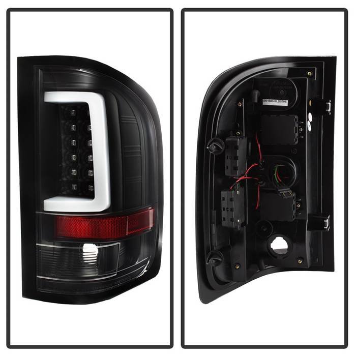 Chevy Silverado 07-13 ( Does Not Fit 2010 Model With Dual Reverse Socket 921 Bulb ) Version 3 Light Bar LED Tail Lights