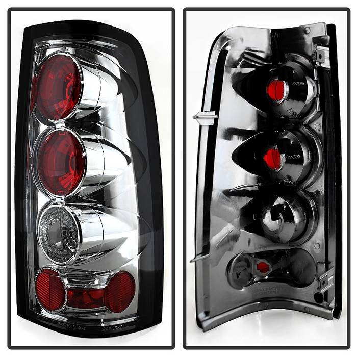 Chevy Silverado 1500/2500 03-06 and 2007 Silverado Classic ( Does Not Fit Stepside ) Euro Style Tail Lights – Chrome