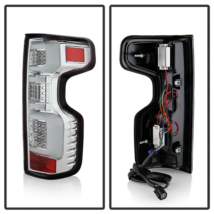 Chevy Silverado 2019-2020 Factory Halogen Model ( Do Not Fit Factory LED Model ) LED Tail Light – Chrome