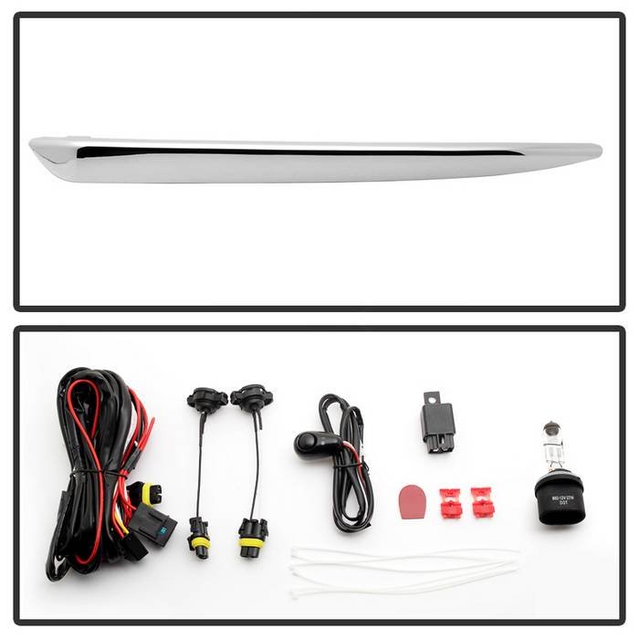 Chevy Suburban Tahoe 2015-2018 OEM Fog Lights W/Chrome trim Cover and Switch – Clear