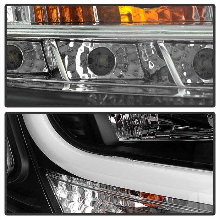Chevy Tahoe / Suburban 2015 -2018 Projector Headlights – DRL LED – Black