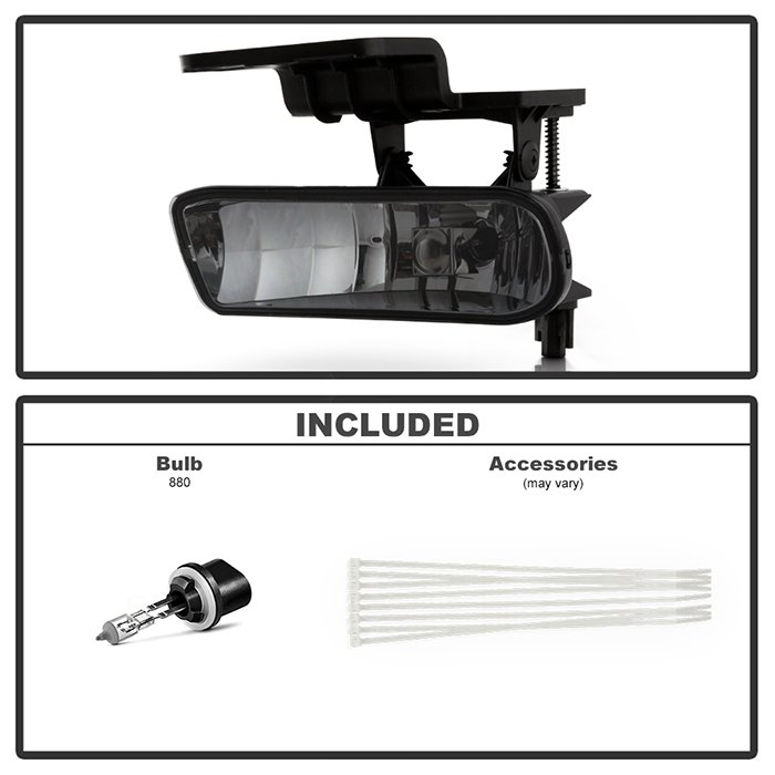 Chevy Silverado 99-02 / Chevy Suburban 00-06 Fog Lights wo/switch – Smoke