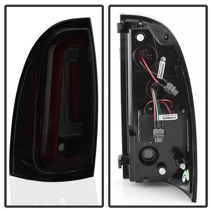 Toyota Tacoma 05-15 LED Tail Lights (not compatible with factory equipped led tail lights) – Black Smoke