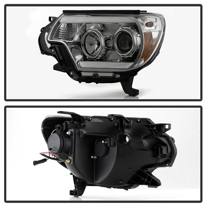 Toyota Tacoma 12-15 Projector Headlights – Light Bar DRL – Smoke