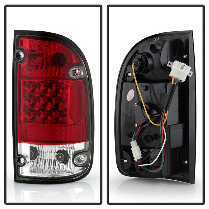 Toyota Tacoma 95-00 LED Tail Lights – Red Clear