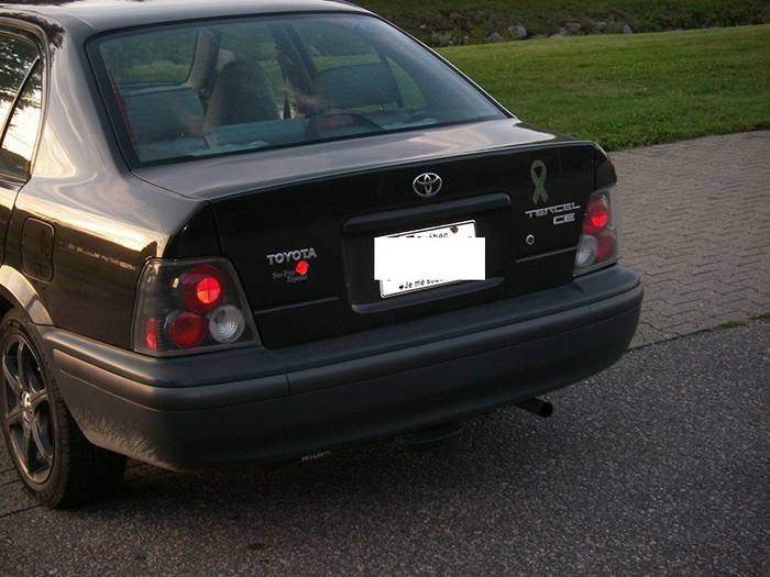 Toyota Tercel 95-98 Euro Style Tail Lights – Black