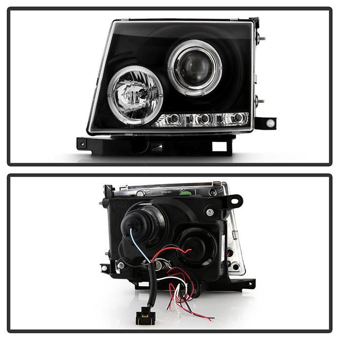 Toyota Tacoma 97-00 Projector Headlights – LED Halo – LED ( Replaceable LEDs )