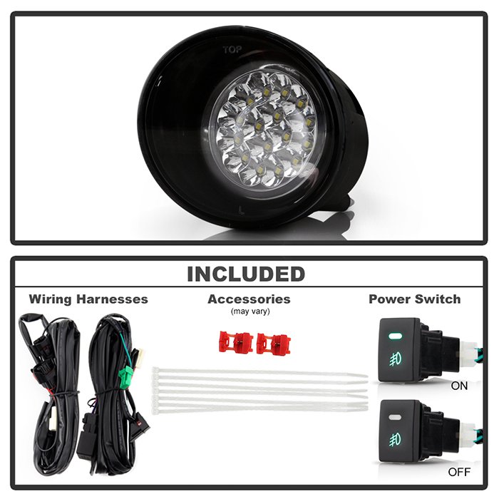 Nissan Titan 04-12 / Nissan Armada 04-12 LED Fog Lights w/Switch – Clear