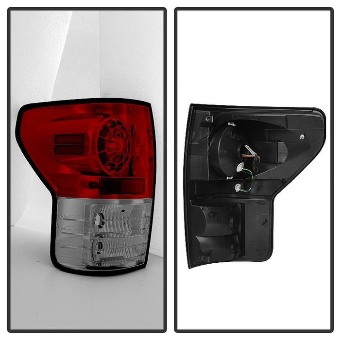 Toyota Tundra 07-13 LED Tail lights – Red Clear