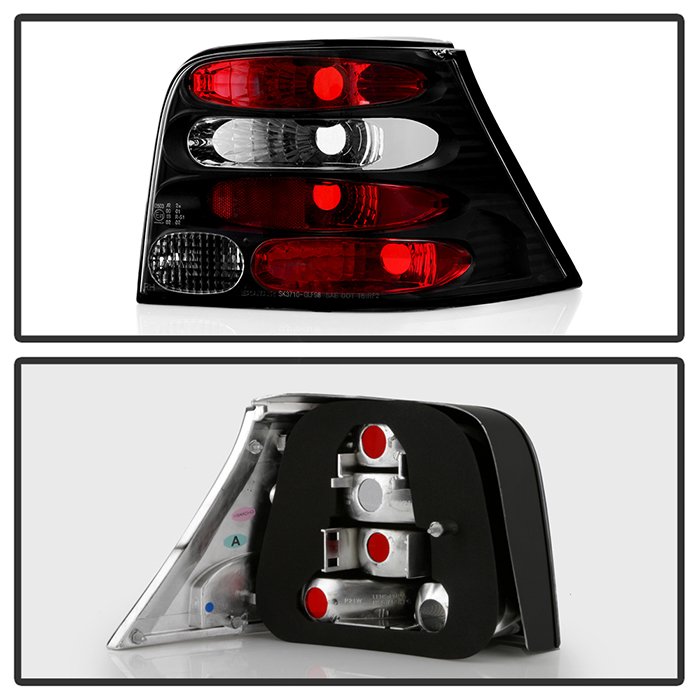 Volkswagen Golf 99-04 Euro Style Tail Lights – Black