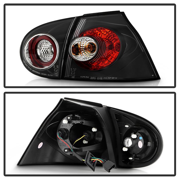 Volkswagen Golf V 06-09 Euro Style Tail Lights – Black