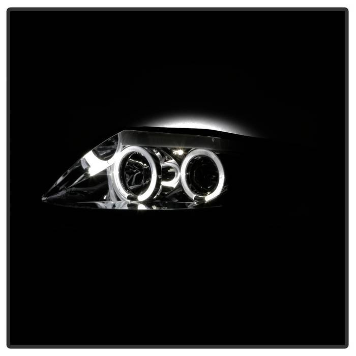 BMW Z4 03-08 Projector Headlights – Halogen Model Only ( Not Compatible With Xenon/HID Model ) – LED Halo – Smoke – High H1