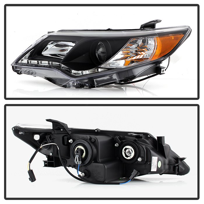Toyota Camry 12-14 Projector Headlights – DRL – Black