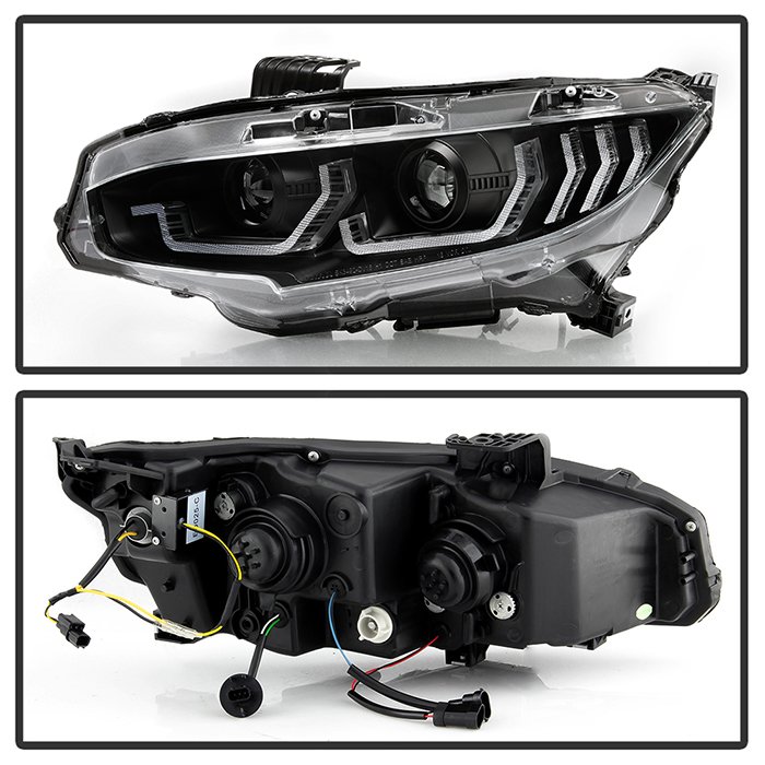 Honda Civic 16-20 2DR/4DR/Hatchback ( Will Not Fit Factory LED Headlight Equipped Vehicles ) W/ LED Sequential