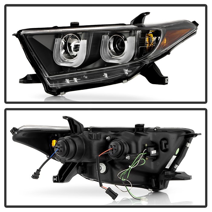 Toyota Highlander 11-13 Projector Headlights – 3D DRL