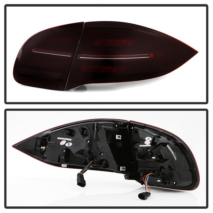 Porsche Cayenne 958 2011-2014 LED Tail Lights – Sequential Signal – Red Smoke